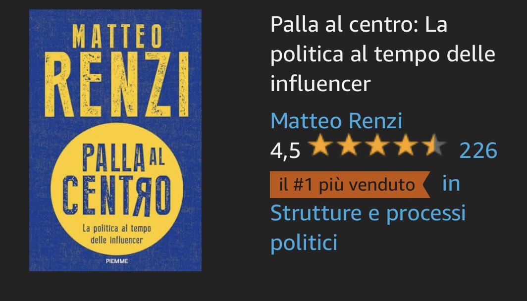 #pallaalcentro #renzi #libri #politica 
Il n.1