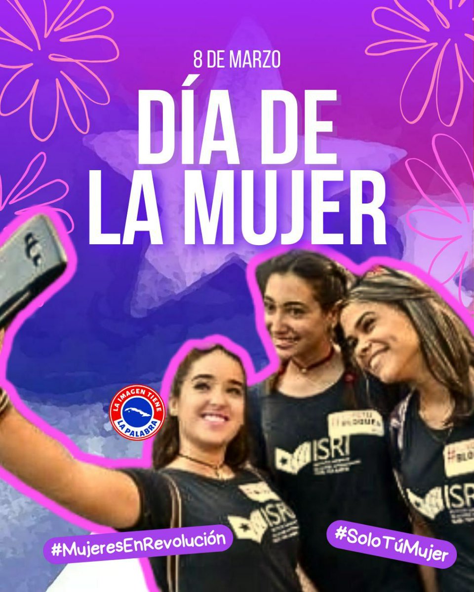 La mujer, taller natural donde se forja la vida, hoy más que nunca participante activa en todas las tareas de la Revolución. ¡Feliz día a todas las mujeres cubanas! 🇨🇺🇨🇺❤😋