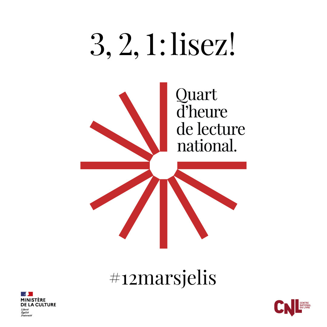 #VendrediLecture 📚 Le #12marsjelis pour participer au quart d'heure de lecture national dans les écoles et établissements ! C'est aussi l'occasion de valoriser les projets et rituels de classe mis en place pour transmettre le goût du livre aux élèves 📖 eduscol.education.fr/3757/le-quart-…