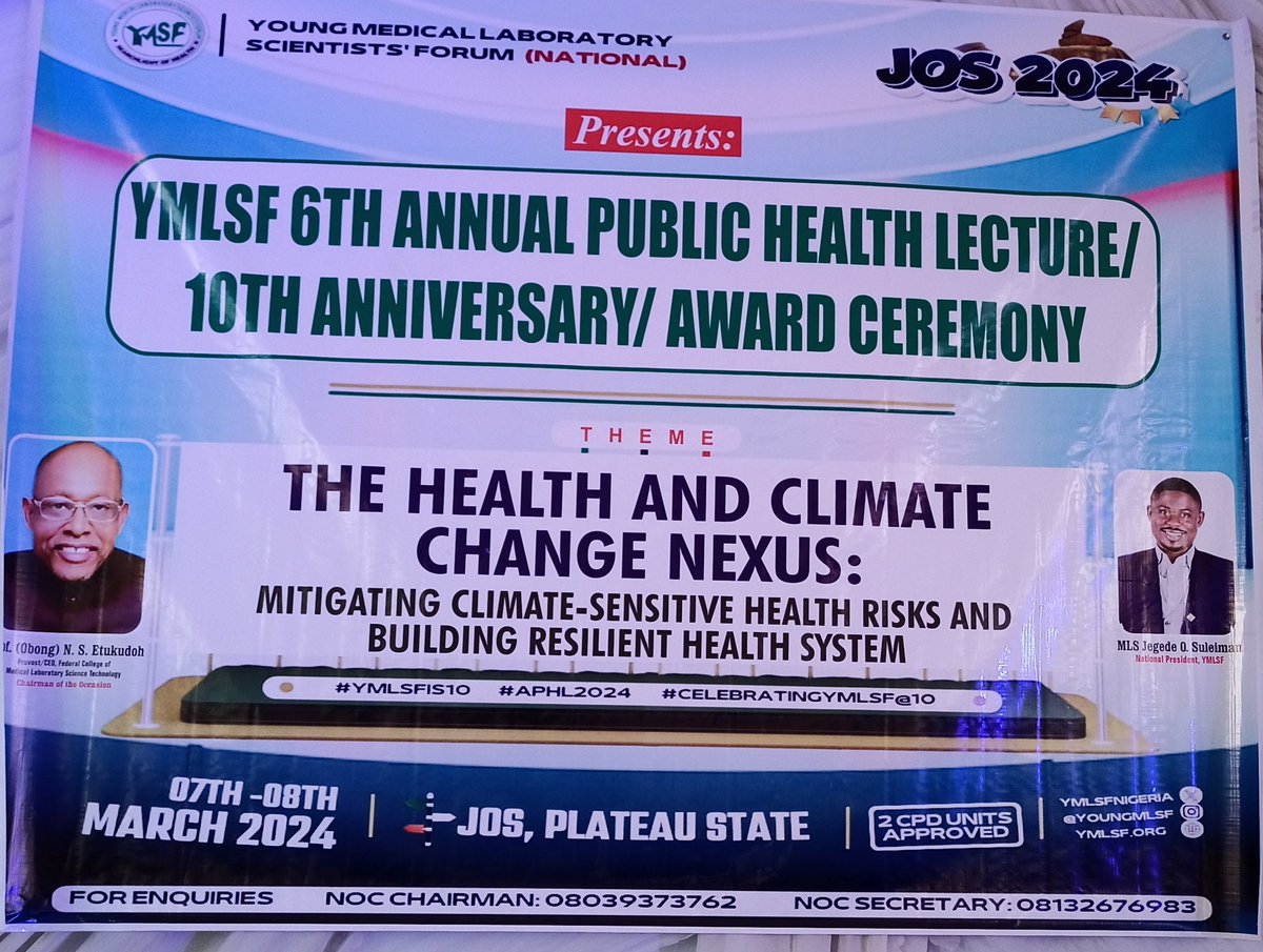 YMLSF Annual Public Health Lectures... JOS 2024