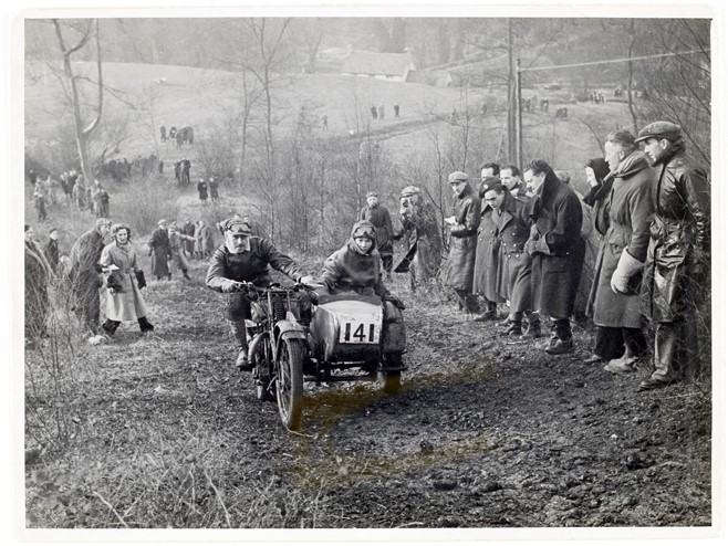 Celebrate International Women's Day by discovering the achievements of some remarkable women who lived, worked & created in the #Stroud district 👏 Learn about Marjorie Grant Heelas who won the motorcycle & sidecar class of the 1946 Cotswold Cup with rider Bill Hayward🏆