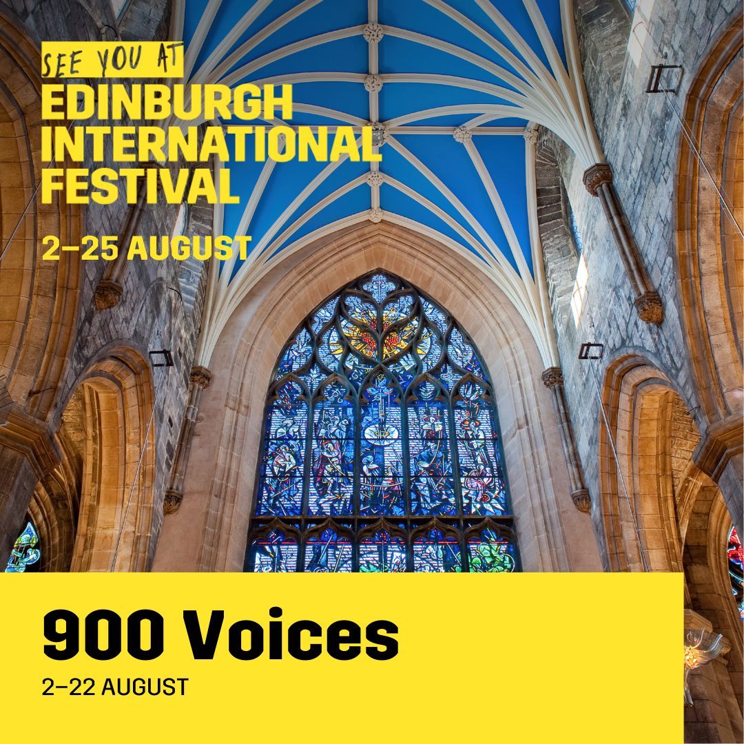 Excited to join @edintfest this August. Together we are Edinburgh International Festival… see you there! 900voices.org buff.ly/3uSPcMN