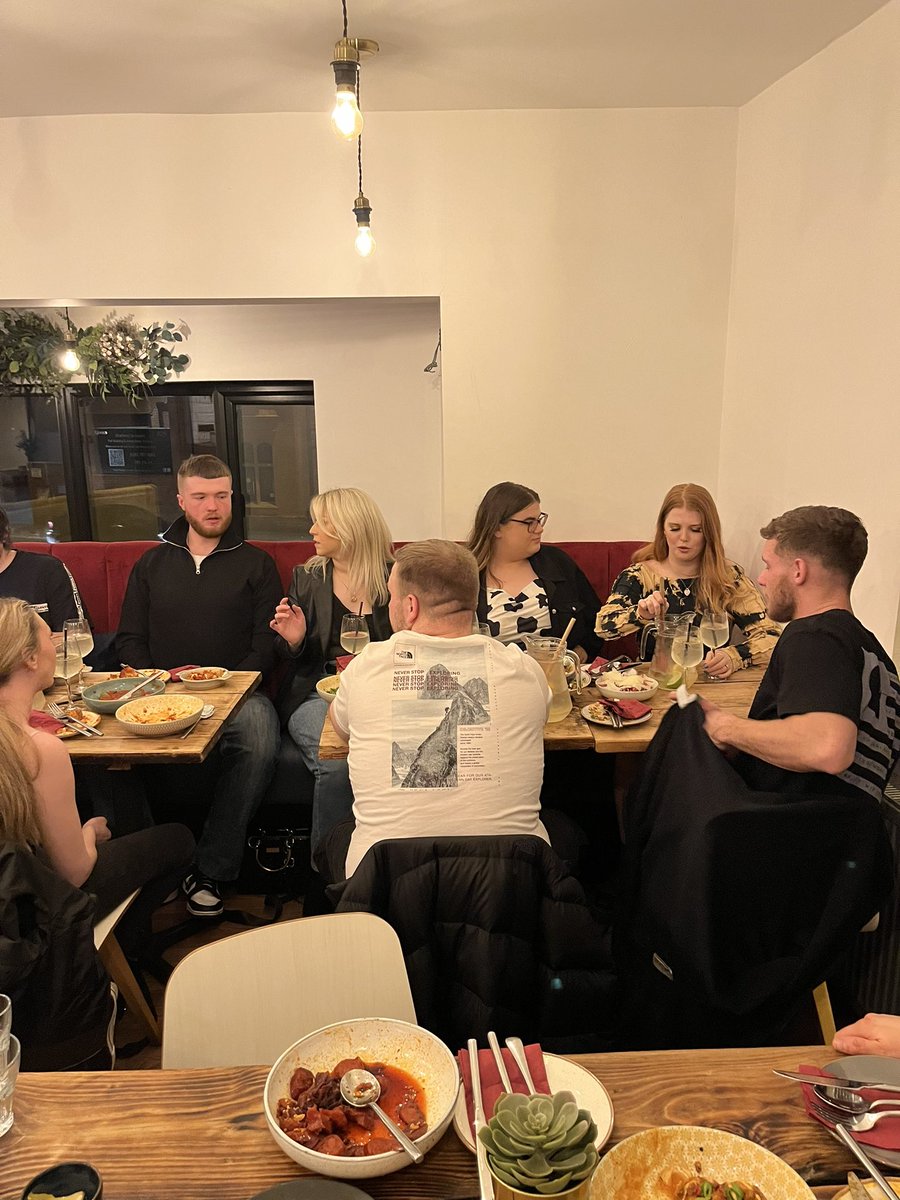 simontoft2's tweet photo. Night off for my shift manager teams on Wednesday with a tapas meal and a few sangria’s. Thank you @campoblanco for hosting us the staff, food (loads of it) and service all 5 🌟 https://t.co/XiyGFkdD4E