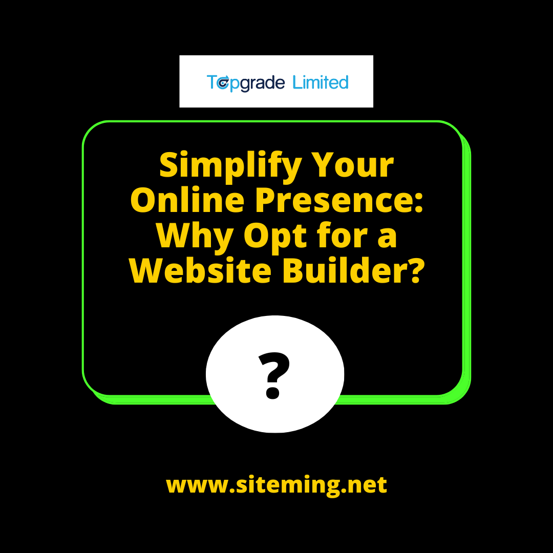 Don't miss out on potential customers due to a complicated website.  Embrace simplicity and let your business shine online   #WebsiteBuilder #OnlinePresence #SimplifySuccess!