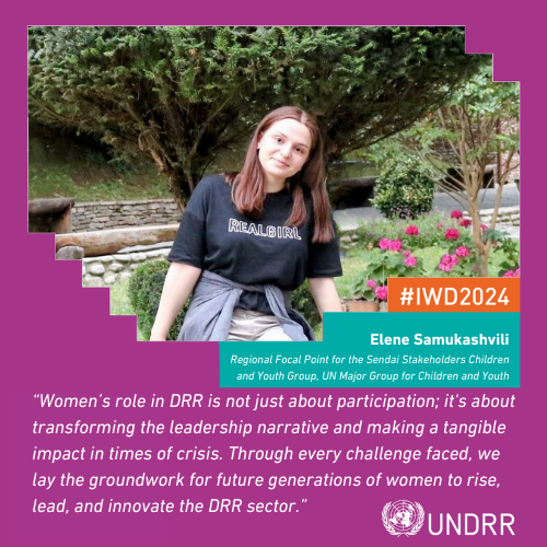 🌍On this International Women's Day, we celebrate the diverse women that are leading efforts to build #ResilienceForAll in our region #IWD2024 #WINDRR @UNMGCY