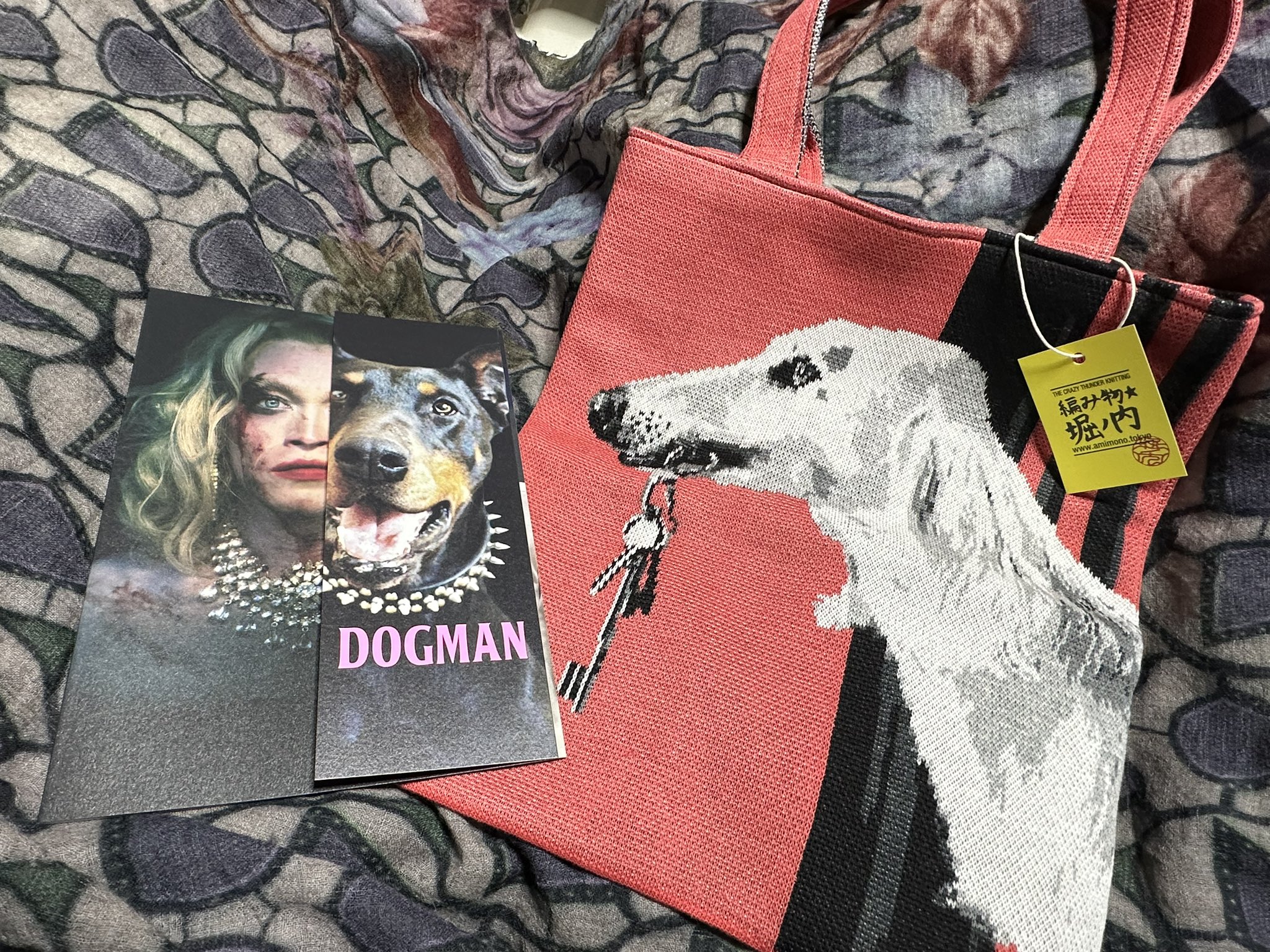 DOGMAN 犬デザイン トートバッグ DOGMAN 犬デザイン トートバッグ