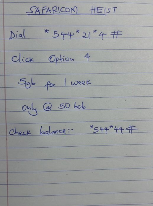 bozgabi's tweet photo. Finally Safaricom Heist ya data ndo hii hapa🥳🥳🔥 https://t.co/vA0pgef0yh