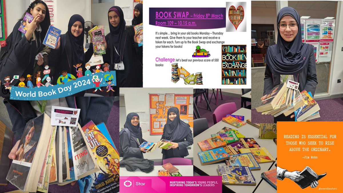 EGS continue their World Book Day 2024 celebrations by hosting their annual book swap! #TeamEnglish #BookSwap #ForTheLoveOfReading     #Recycling #SharingLiterature #WBD2024