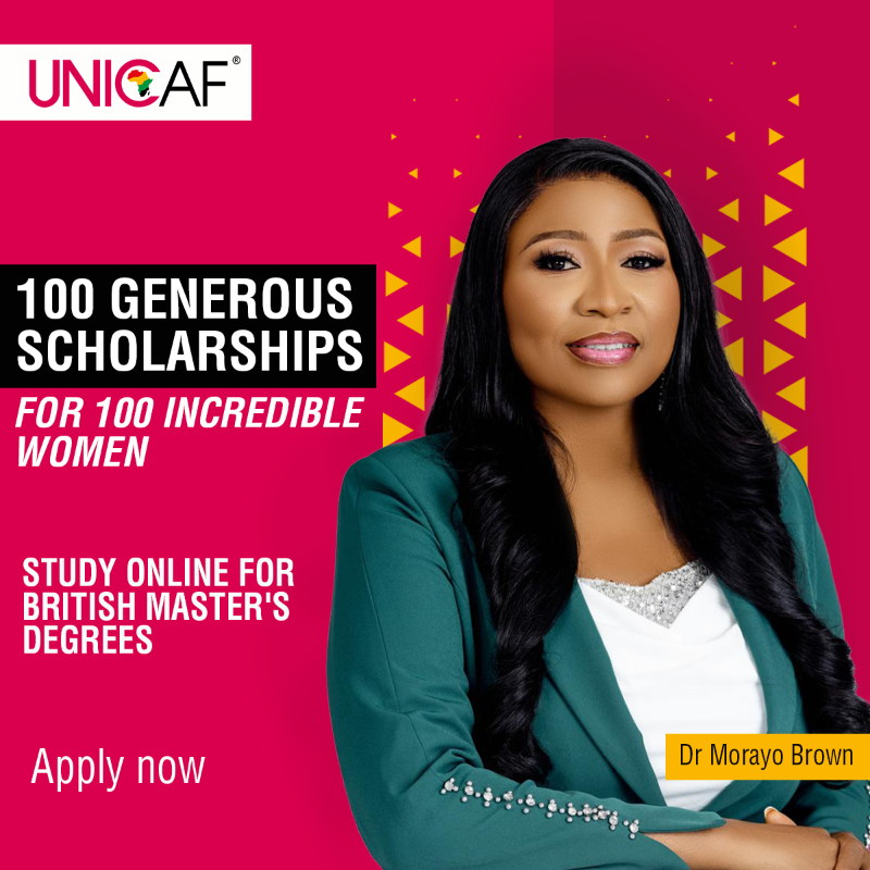UNICAForg's tweet photo. Unicaf is offering 100 generous scholarships to 100 incredible women to empower the female demographic of Africa. Apply now