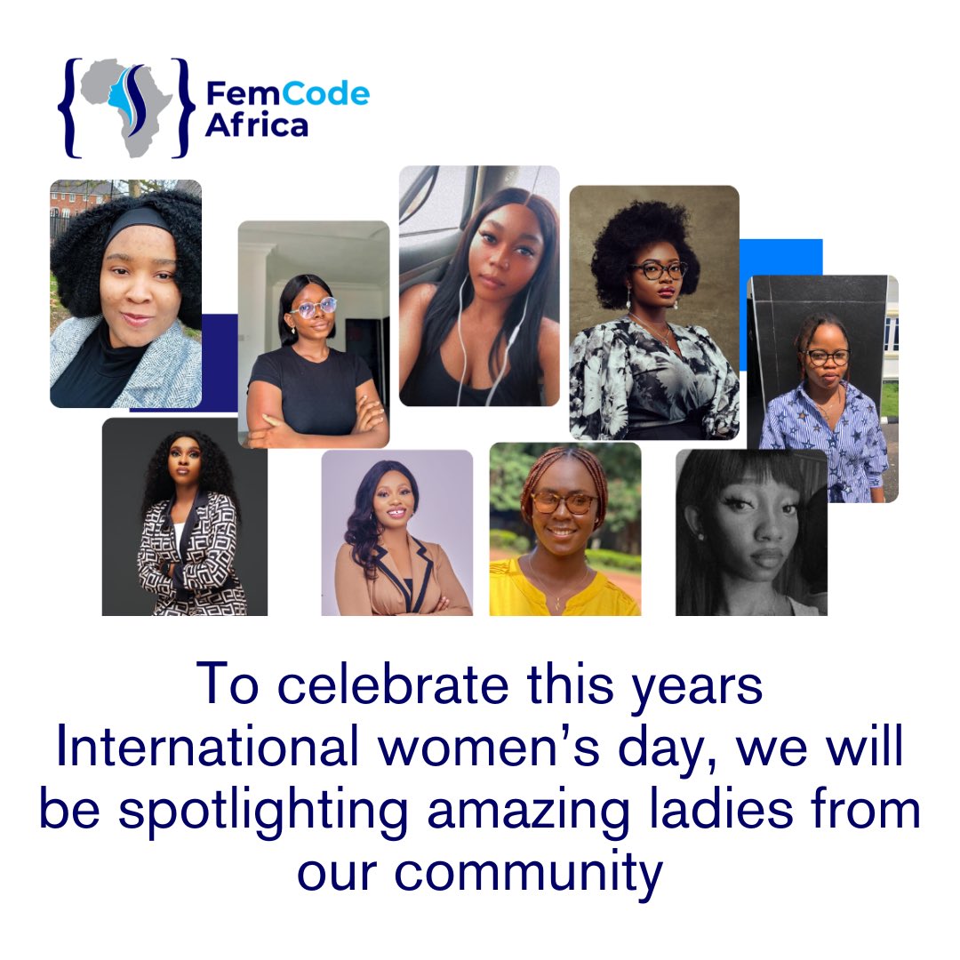 Hi ladies 👩🏽

Today we are spotlighting some of our community members.

To everyone who are part of FCA’s community, we just want to say thank you for trusting us and thank you for constantly showing up.

#femcodeafrica #happyinternationalwomensday #womenintech