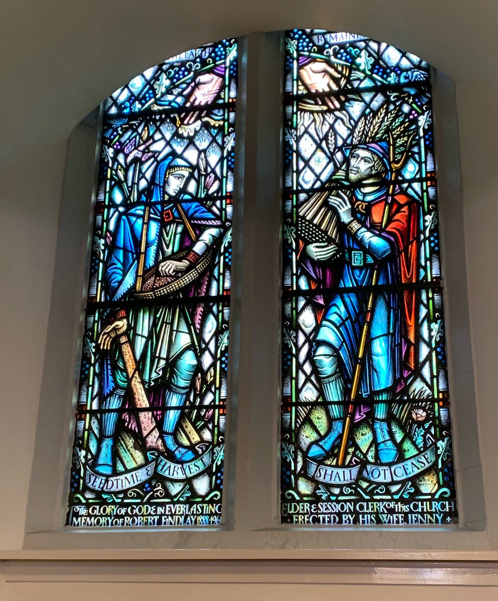 #InternationalWomansDay  #StainedGlass in Cadder Church, East Dunbartonshire. By Sadie McLellan (1914-2007).