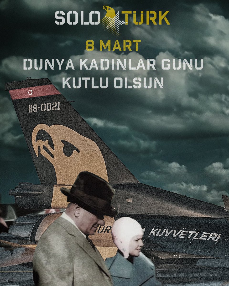 'Ey kahraman Türk kadını, sen yerde sürünmeye değil, omuzlar üzerinde göklere yükselmeye layıksın.” Mustafa Kemal ATATÜRK Tüm kadınlarımızın 8 Mart Dünya Kadınlar Günü kutlu olsun. #MSB #solotürk #soloturk #aviation #avgeek #aviationlovers #aviationdaily #aviationgeek