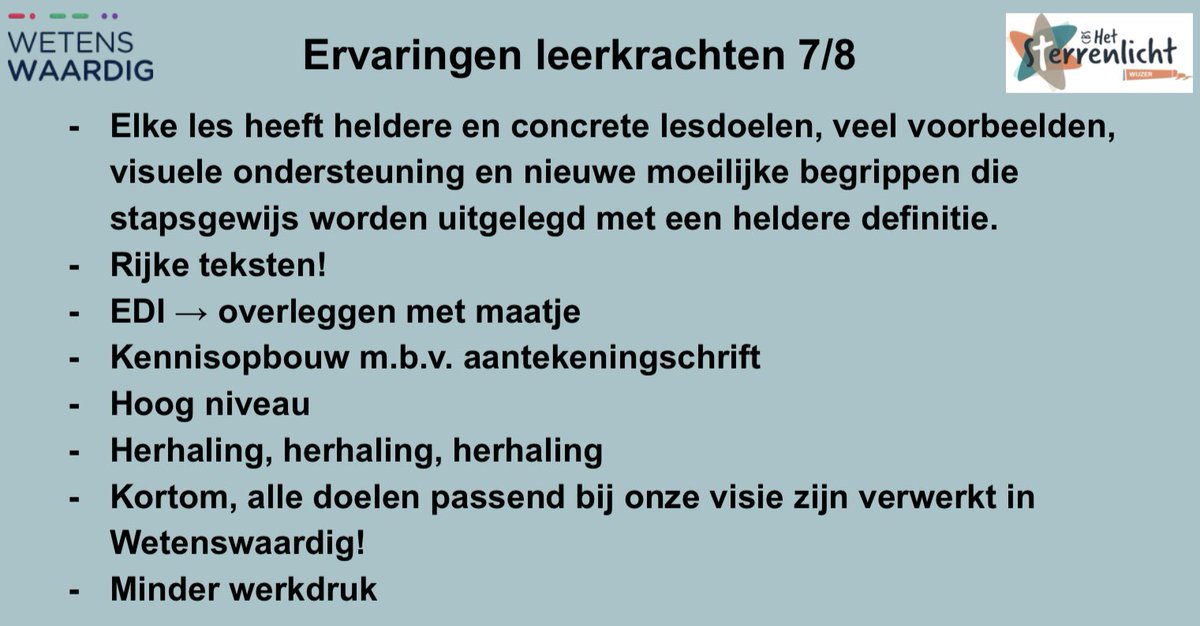 ‘Met minimale onderwijs inspanning, maximaal resultaat!’Woensdagmiddag hebben we een mooie themabijeenkomst gehad van Wetenswaardig! Samen met de leerkrachten van 7/8 hebben we onze visie gedeeld van onze school en waarom wij ermee gestart zijn. @SezginCihangir_ @Meestertweet