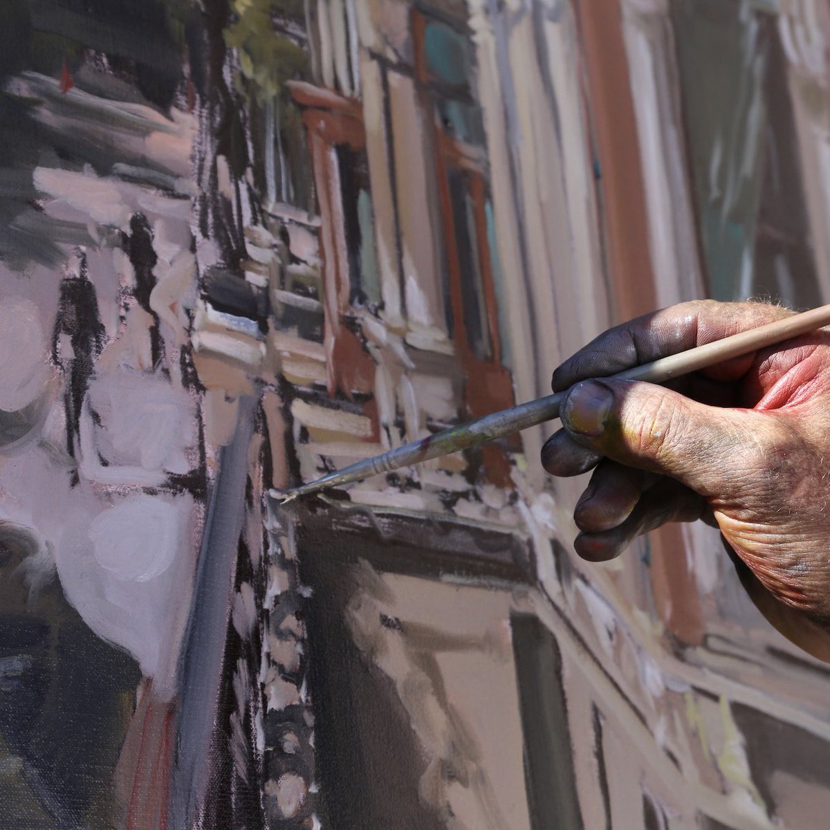 Dublin’s Grand Dame <a href="/theshelbourne/">The Shelbourne</a> marks its bicentennial milestone. #200Years Congratulations!

The grandeur &amp; timeless charm of this iconic landmark’s facade became an inspiration for many of my #paintings, incl. this one ‘Silent #Shelbourne Hotel’ 2020

#GerardByrne #irishart