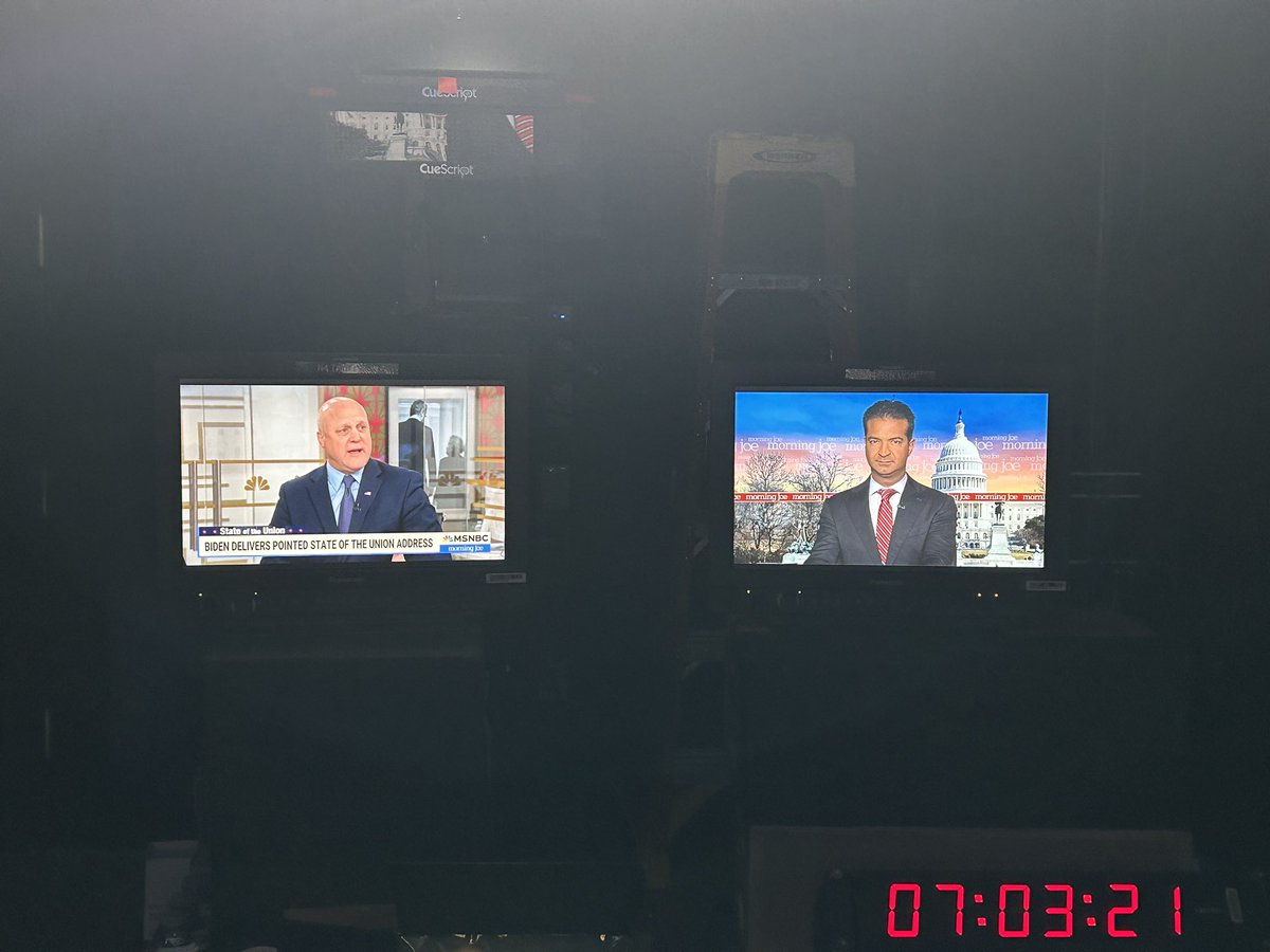 Some post #SOTU2024 analysis this morning with @JoeNBC on @MSNBC’s @Morning_Joe. See you soon.