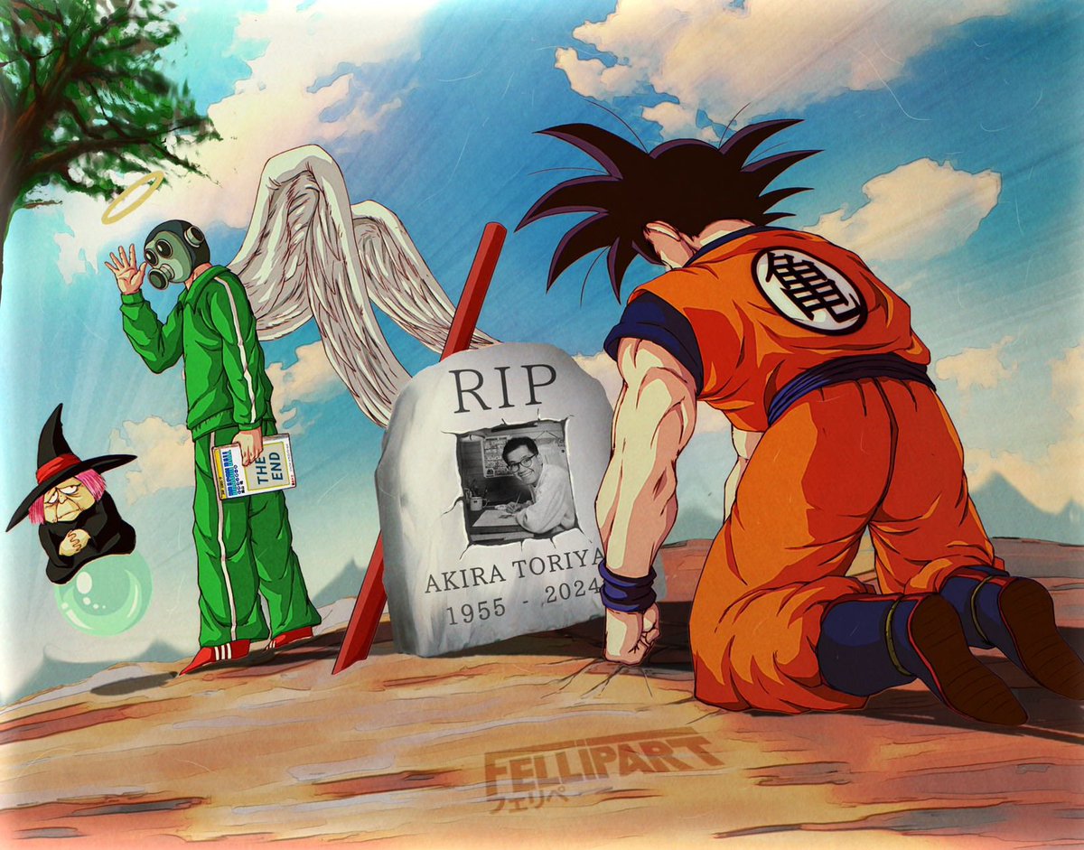 NecStudio's tweet photo. Today is my saddest day, because I felt very sad when I learned the news of Toriyama Akira's death. Your works have changed many people and are brilliant in history. We will never forget you, Mr. Toriyama Akira.🙏🙏😭😭😭 https://t.co/9MoNBWN9vT