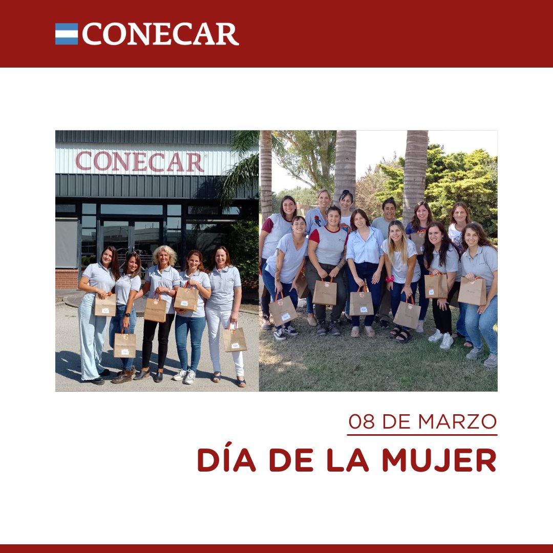 CONECAR's tweet image. 8️⃣ DE MARZO ➡️ 

Día Internacional de la Mujer
En el #DíaDeLaMujer saludamos a cada una de la mujeres, y en especial, a quienes forma parte de nuestra empresa.