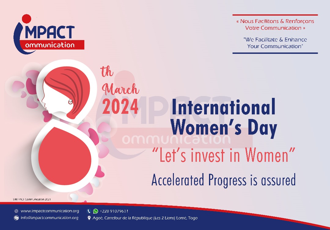 comm2impact's tweet photo. Happy International Women's Day.
Let's invest in our women. Accelerated progress in assured. https://t.co/Q72xzQMKPo