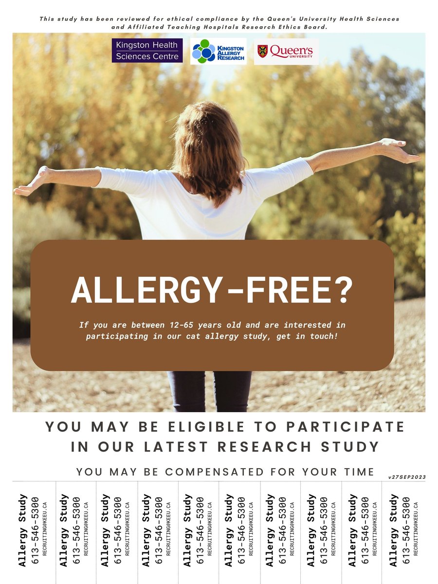 Even if you don't have #allergies you can still help with allergy research! Call today to learn more!