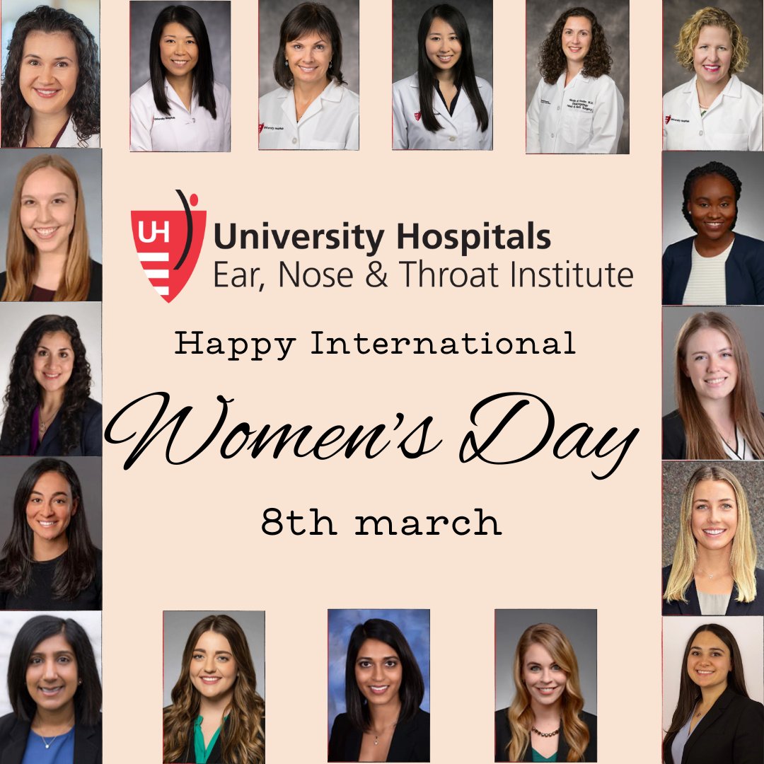 Happy International Women's Day! 'Here's to strong women. May we know them. May we be them. May we raise them.' - Amy Rees Anderson #InternationalWomensDay #WomenInMedicine #OTOWomen #SheENT