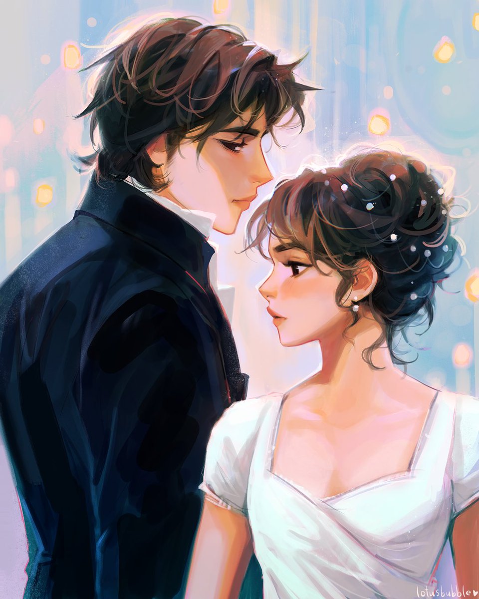 Darcy &amp; Lizzy 💕 #drawing #digitalart