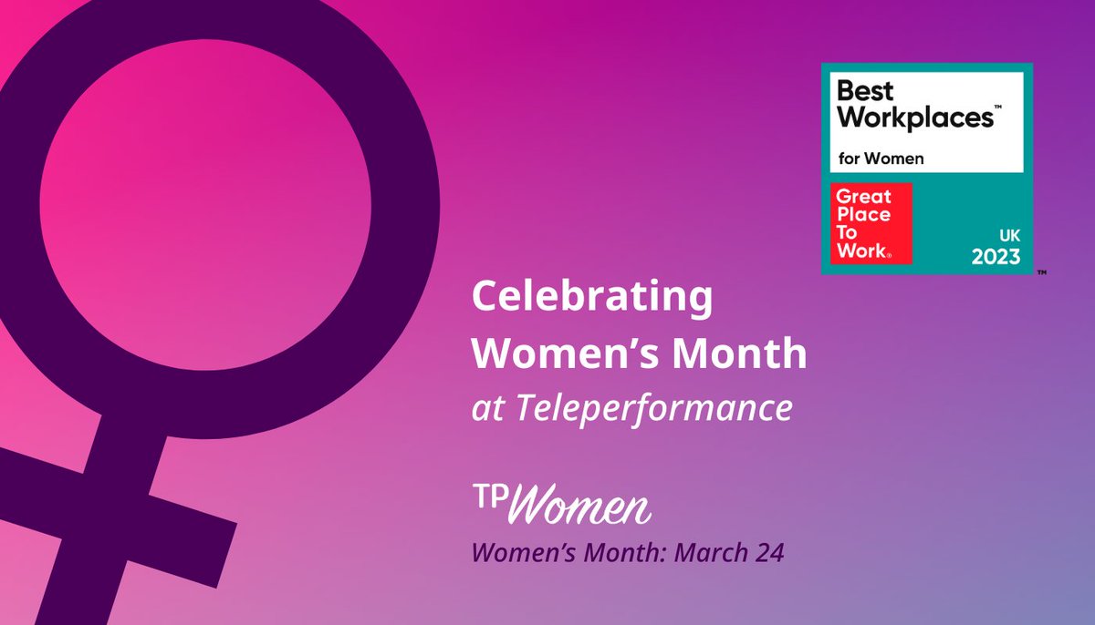 TPmarketingUK's tweet photo. "There are so many reasons to be proud.
Keep Celebrating, Happy International Womenβs Day!"
#InternationalWomensDay #InspireInclusion #TeleperformanceUK https://t.co/xgxdpF4A7Q