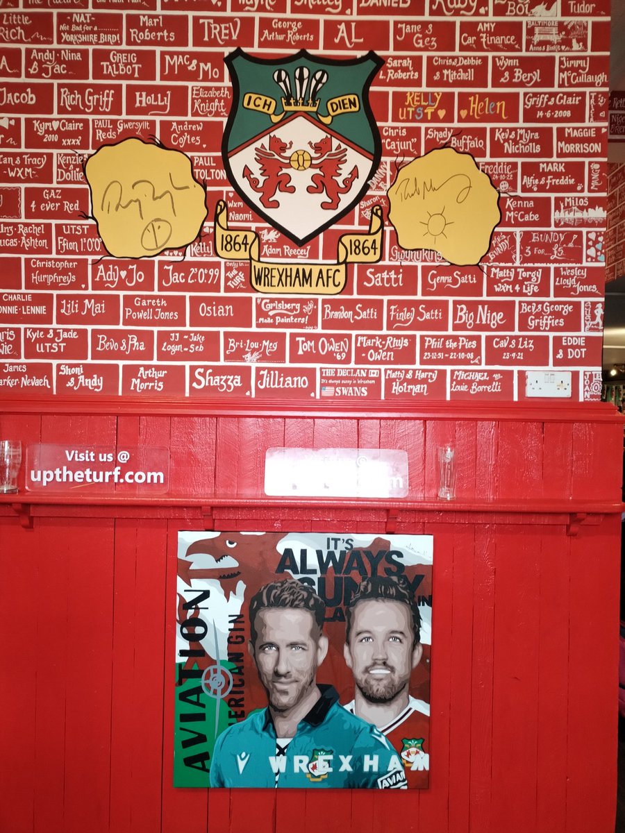 Nice little detour on our weekend away in North Wales. #wrexhamAFC #TheTurf