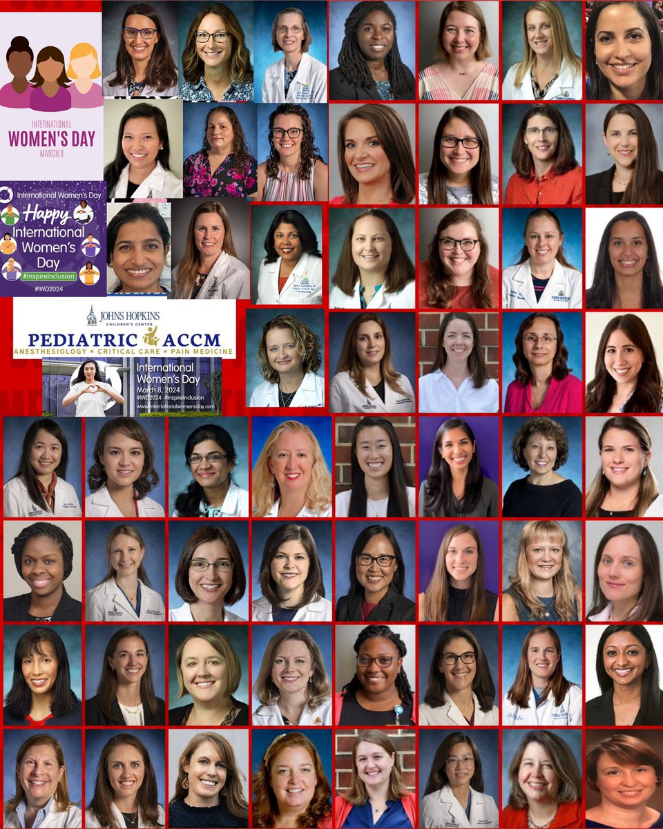 #HerTimeIsNow @HopkinsACCM #PedsAnes, #PedsICU & #PedsPain. Happy #InternationalWomensDay to all the women across the 🌎 making a difference each day. 💪🏽 #IWD #IWD2024