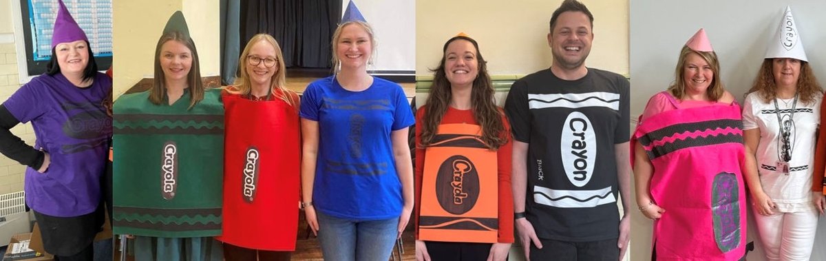 What an amazing WBD 2024! Biggest team event were Social Studies, dressed as crayons! oliverjeffers.com/the-day-the-cr… @abbotbeyne @OnwardTogether @wbd2024