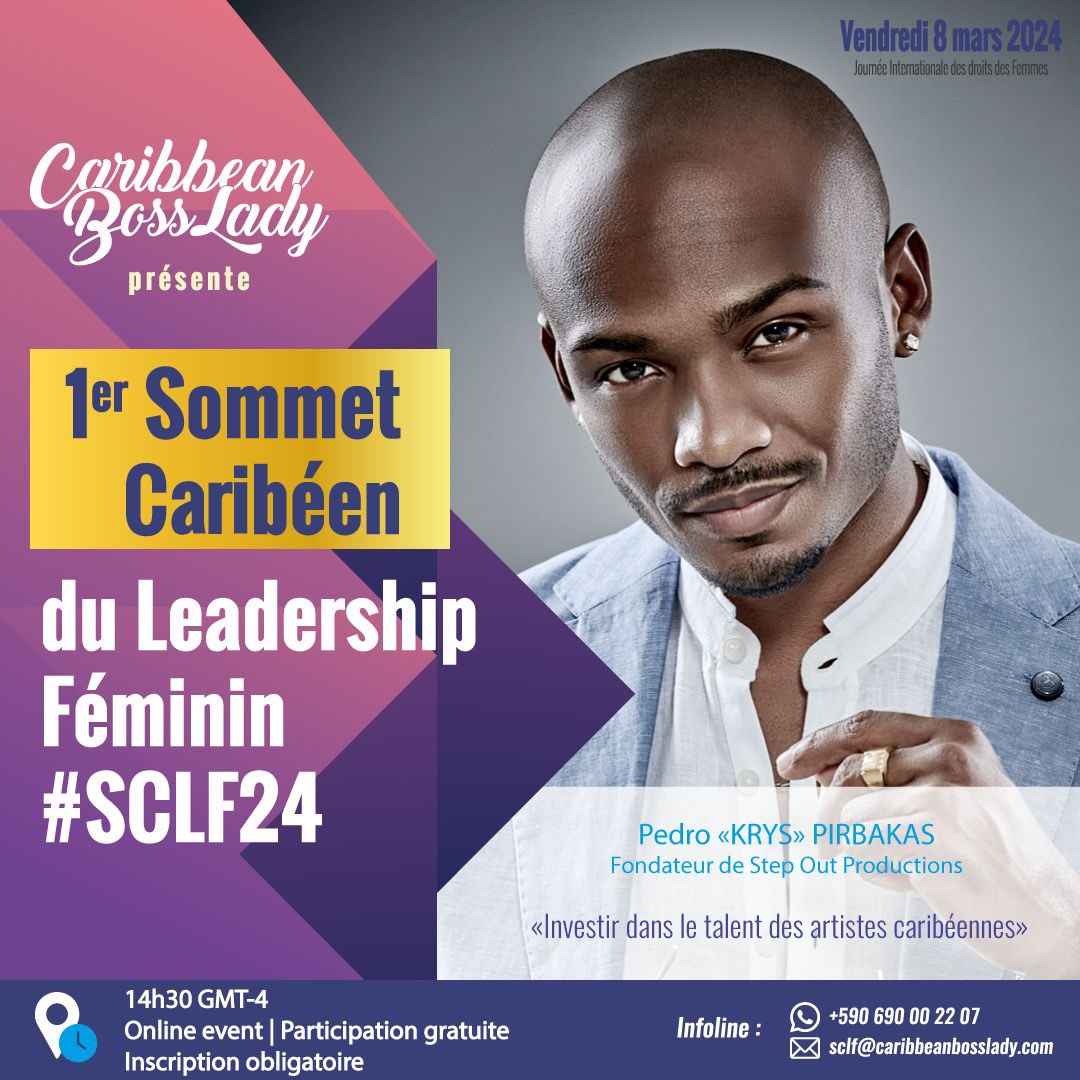 CaribBossLady's tweet photo. 2/2 #8Mars #SCFL24 La participation est gratuite et nous serons en direct aussi sur Facebook. https://t.co/cZSewCCWhg
