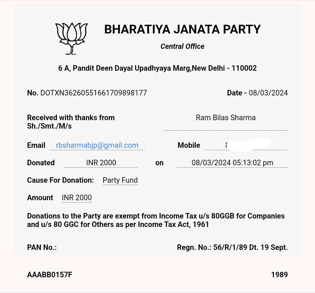 rbsharmabjp's tweet photo. माननीय प्रधानमंत्री श्री Narendra Modi  जी के #विकसित_भारत के संकल्प में योगदान देने हेतु मैंने  #Namo_App के माध्यम से अपना छोटा सा सहयोग दिया।

सभी कार्यकर्ताओं एवं आमजन से अपील है की आप सभी #DonationForNationBuilding के अभियान में शामिल होकर अपना योगदान अवश्य दे।

@mlkhattar https://t.co/fUBaeTBqYK