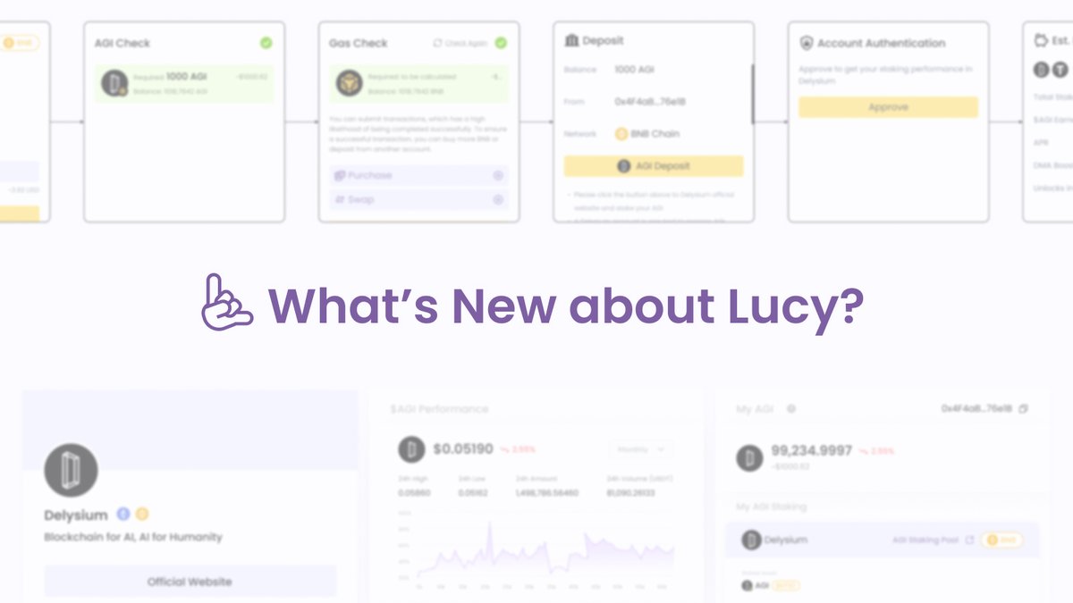 Dev Update: What's New about Lucy?

Explore Lucy's development progress in our new Medium article!

Learn how Lucy transforms basic instructions into comprehensive crypto-workflows, and read about recent advancements and future updates that are on the roadmap.

Go here: