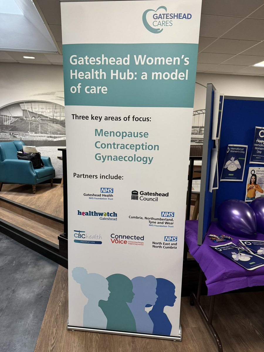 Happy International Women’s Day! 

Why not pop along to The Hub <a href="/Gateshead_NHS/">Gateshead Health NHS Foundation Trust</a> between 12-2pm today and chat with us about #IWD and learn more about our #GatesheadWomensHealthHub