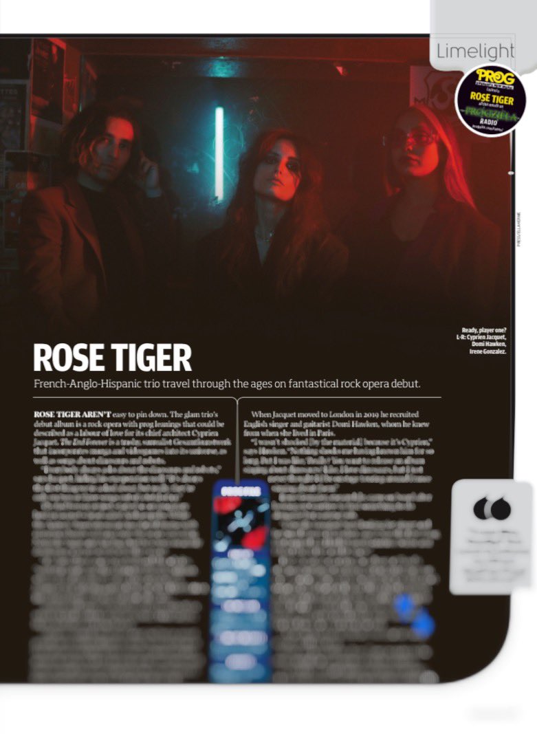 RoseTigerMusic's tweet photo. Full page in this month issue of @ProgMagazineUK 🤍 Go get your physical copy or the digital version here https://t.co/aEeVC6E0tV https://t.co/WoBVPH3kBB