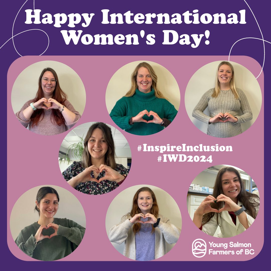 Shoutout to these amazing women and the many others who contribute to our innovative and progressive sector every day! Happy International Women’s Day! 

#breakingbarriers #inspireinclusion #IWD2024 #IWD #internationalwomensday #youngprofessionals #bcsalmonfarmers