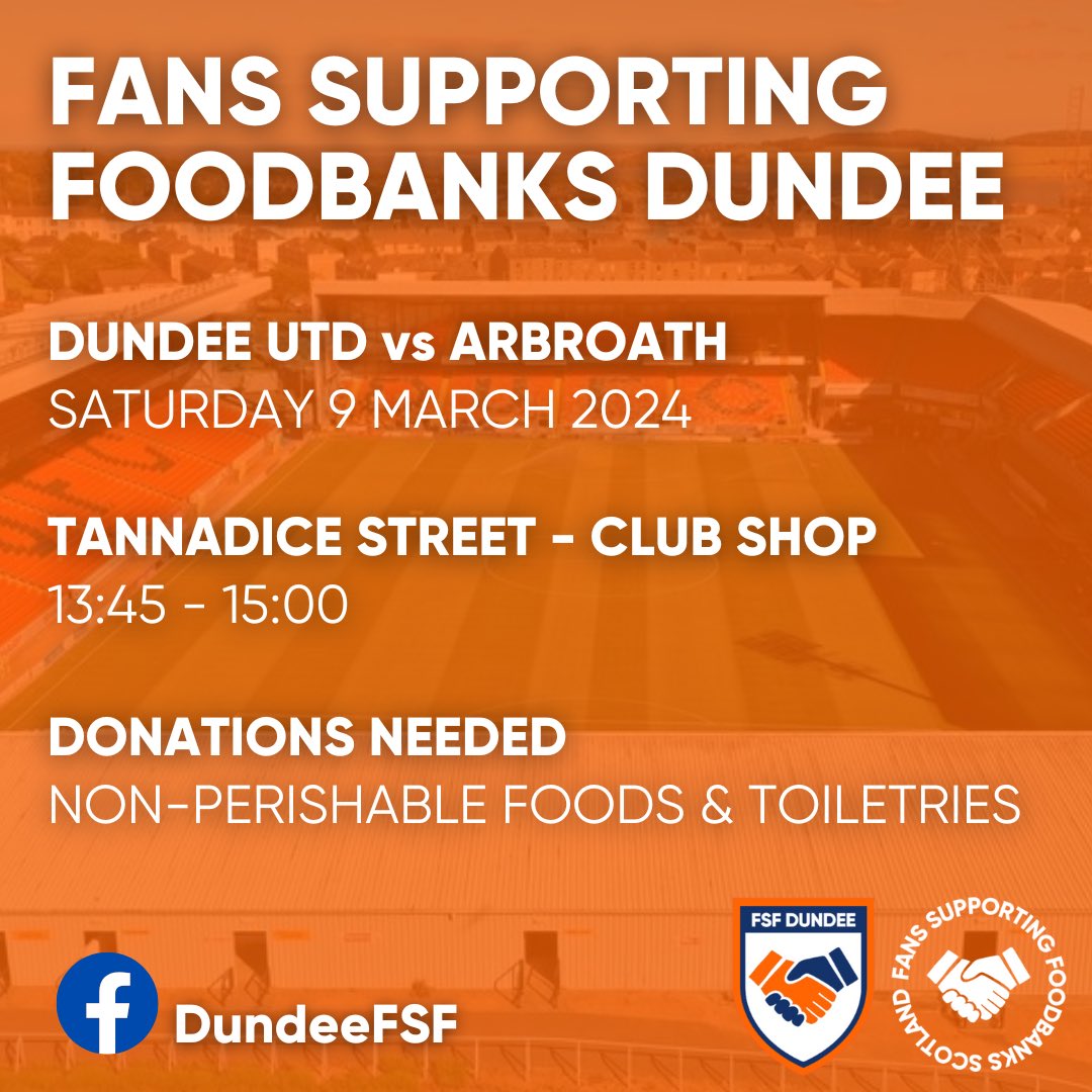 Fans Supporting Foodbanks Dundee tweet media