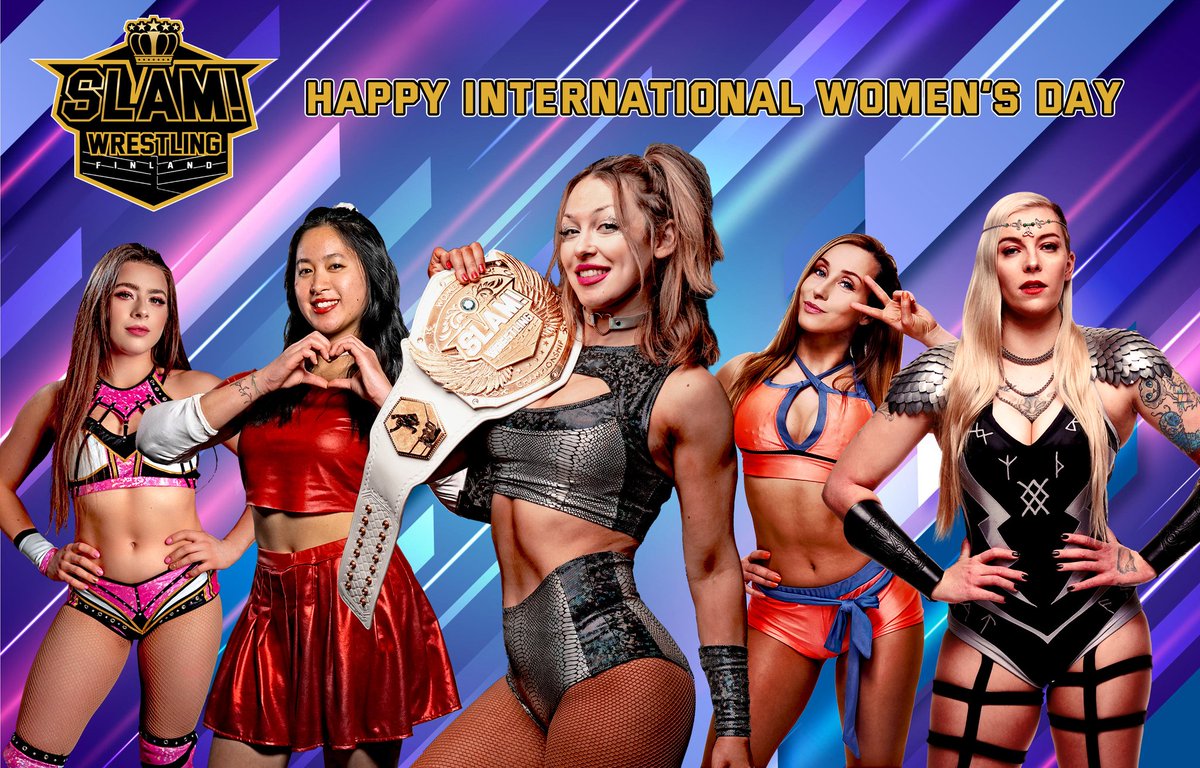 Happy International Women's Day to all the wonderful ladies out there!

#womensday2024 #womensdayspecial #womensday #InternationalWomensDay #internationalwomensday2024 #slamwrestlingfinland #slamwres #womenswrestling #professionalwrestling #prowrestling