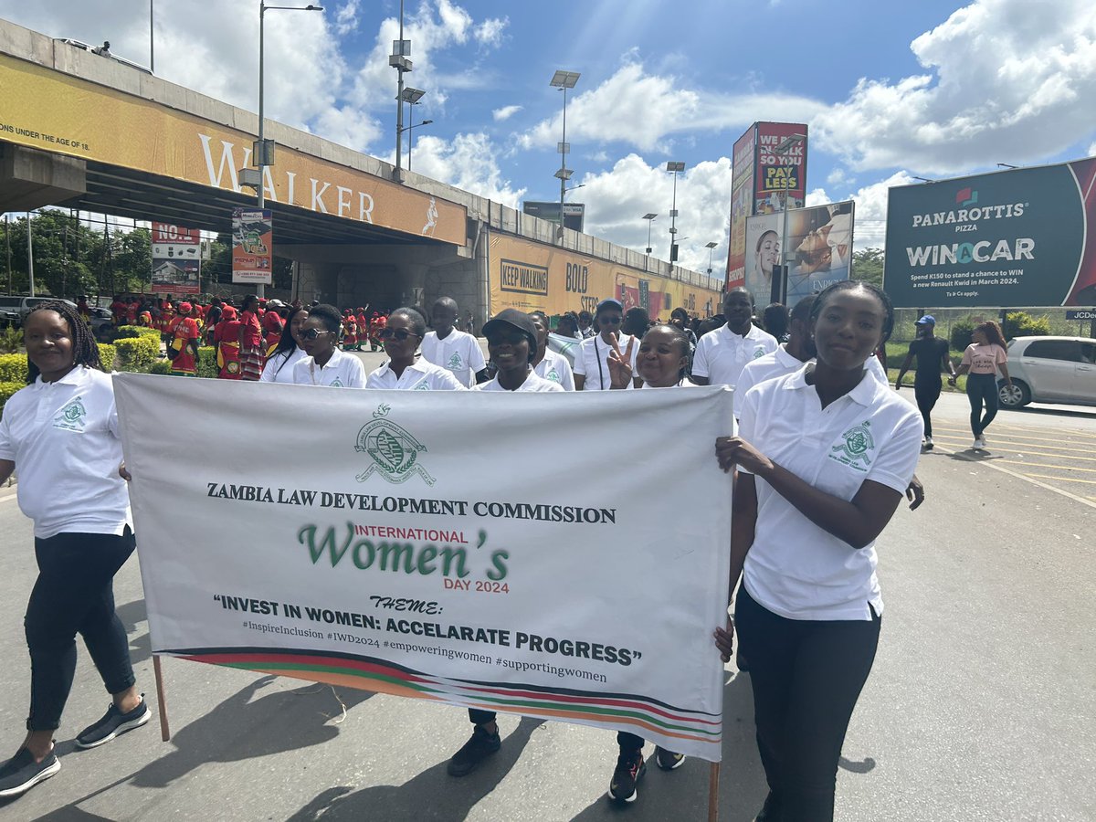 Happy Women’s Day!

The Zambia Law Development Commission is taking part in the Women’s Day celebration March taking place at the Showgrounds in Lusaka today.

“Invest in Women and Girls: Accelerate Progress”. 

#InspireInclusion
#womensday2024
#Lawreform