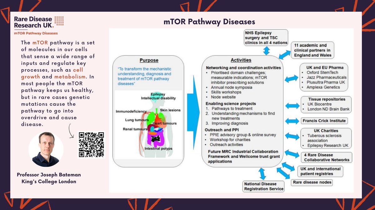 📌Meet the mTOR Node! Led by @BatemanLab, their vision is to transform the mechanistic understanding, diagnosis and treatment of #mTOR pathway diseases.
#RareDiseases #HealthcareInnovation