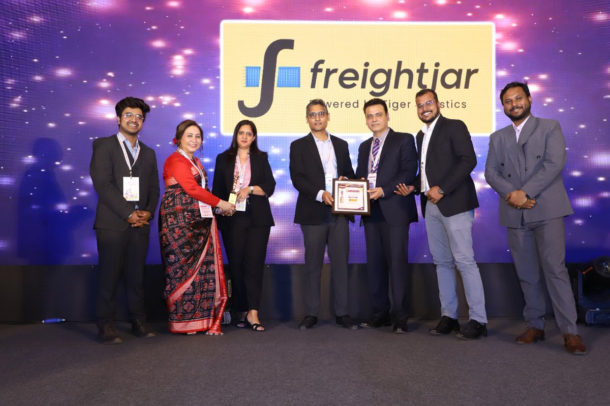tiger_logistics's tweet photo. We are thrilled to announce that FreightJar, our proprietary digital freight booking and management platform has been recognized as the Digital Startup of the Year at the Northern India Multimodal Logistics Awards 2024! 🏆
#digitalfreight #exportimport #logistics https://t.co/FOD3I3xmOS