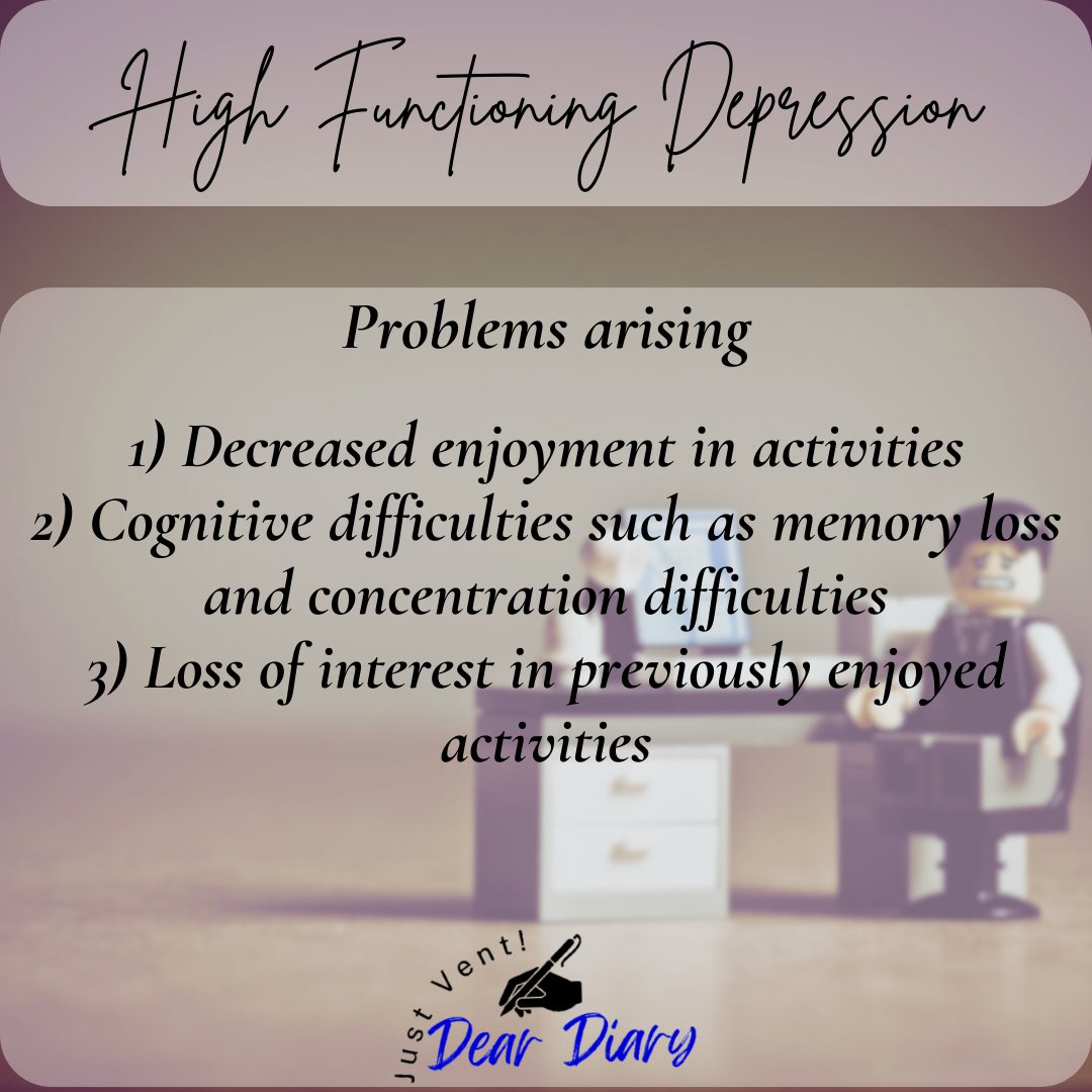 DearDiary_KE's tweet photo. High-functioning depression, problems caused #day4 #deardiaryke #solutions #mentalhealth #mentalhealthawareness #learningaboutmentalhealth #mensmentalhealth #womensmentalhealth #depression #anxiety #ADHD #PTSD #didyouknow #highfunctioningdepression #underlying #problems #caused https://t.co/Oxru5uNop2
