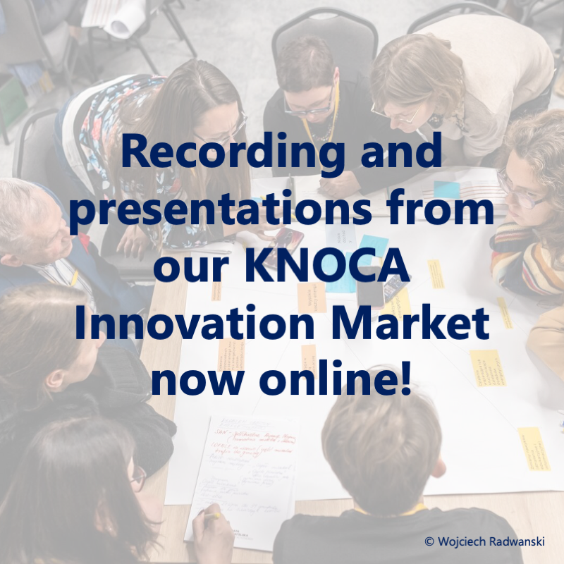🎥 Recording and presentations from our KNOCA Innovation Market now online! So many inspiring innovations to learn from! 🔗 knoca.eu/knoca-innovati… @NewCitProj @delibera_tiva @iacocoba @G1000Nijmegen @SparksForrest @Arendt_Center @PhoebeTickell @moral_imagining