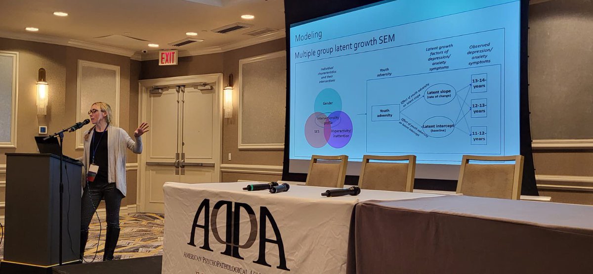 Thank you @APPAassociation A completely inspiring environment to present @AttuneProject findings on youth adversity and trajectories of mental health in adolescence at the intersection of gender, SES, and neurodivergence (paper forthcoming!). @QMULPsychiatry