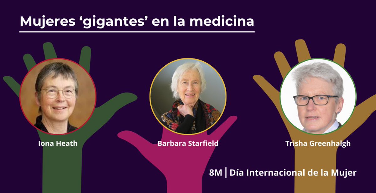 #DíaInternacionaldelaMujer - Tres mujeres 'gigantes' de la #medicina que deberías conocer: las recordamos en este #8M

🟣Barbara Starfield
🟣Iona Health
🟣Trisha Greenhalgh

Descubre más sobre ellas aquí⤵️
semfyc.es/actualidad/tre…

#8MsemFYC
<a href="/AMFsemFYC/">AMF</a>