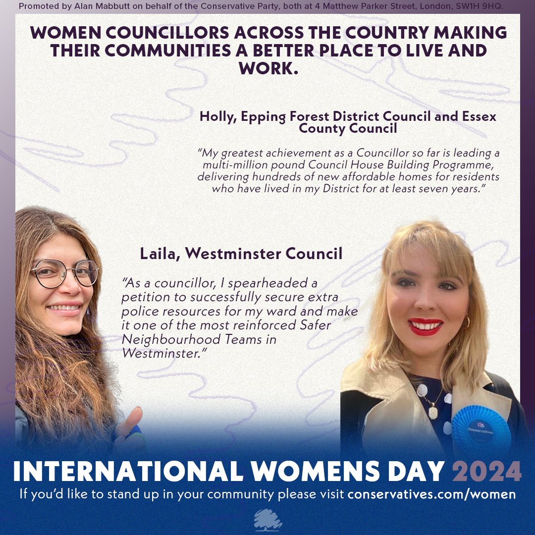 Spotlight on Conservative Women for International Women's Day! #IWD2024 #InspireInclusion