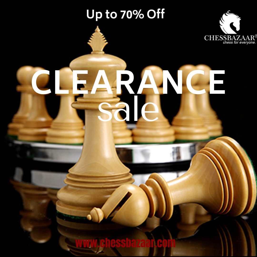Explore our Clearance Sale for up to 70% off on premium wooden chess pieces. 

Shop now: chessbazaar.com/offers/clearan…

Limited time only!
 
#chesspieces #buychesspieces #clearancesale #offerchess #weekendsale