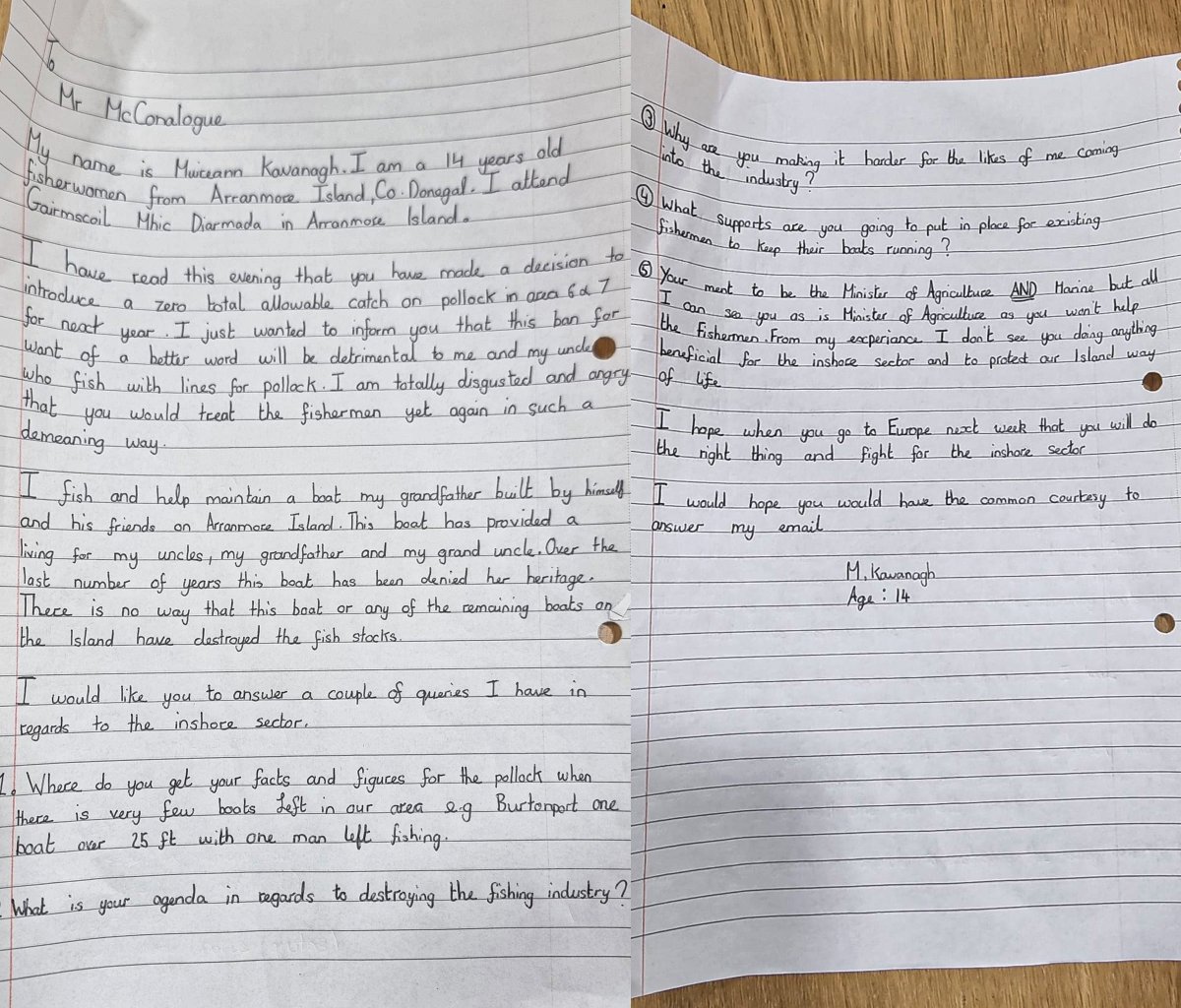 MarineTimesNews's tweet image. A MASSIVE thank you to everyone who has shared our post regarding young Muireann's letter - she's no stranger to appearing in the Marine Times either .... see page from our March 2018 issue - all still relevant today

#replytomuireann