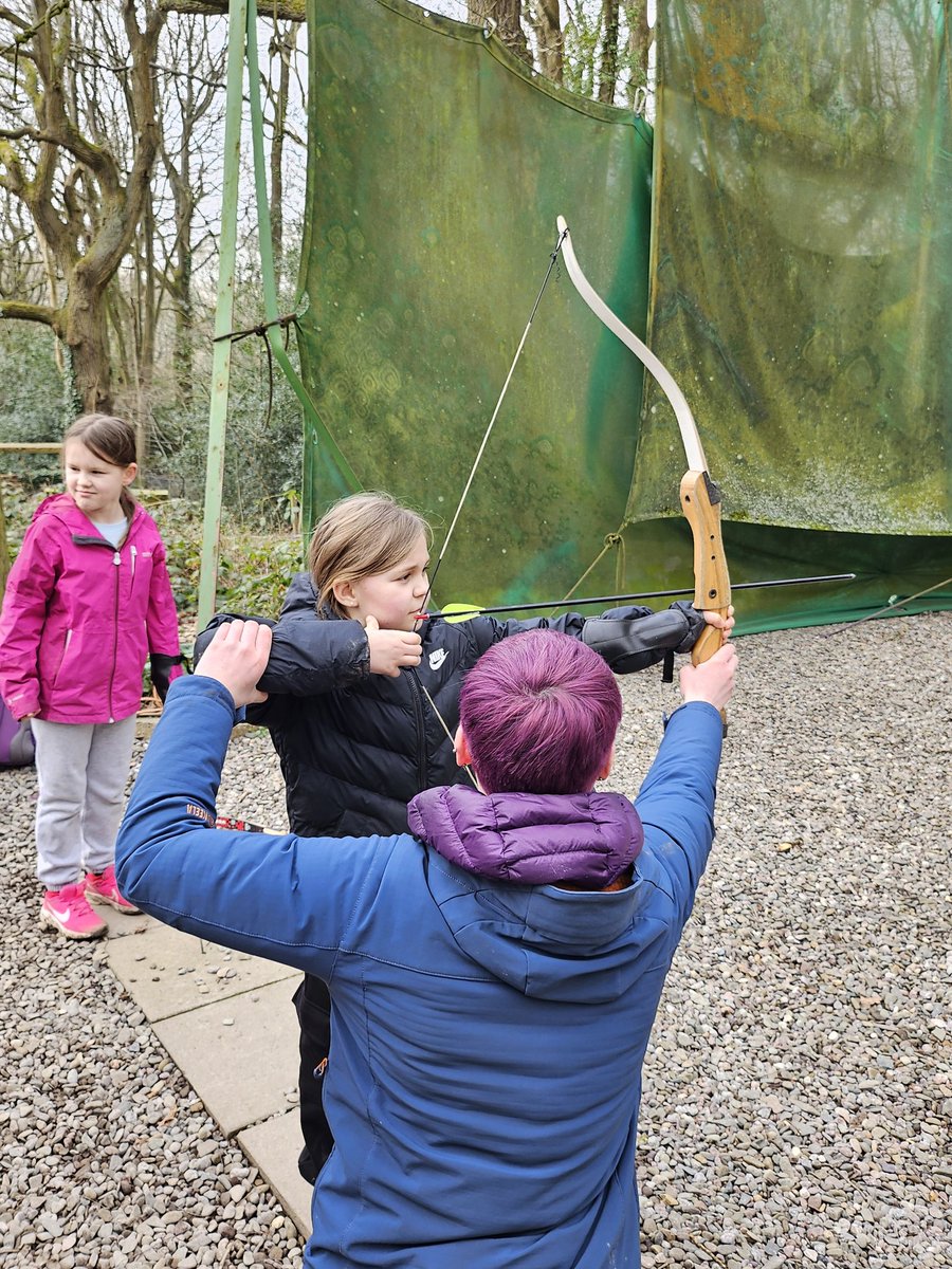 We were like Robin Hood this morning! <a href="/SomersPark4EM/">Mrs McCracken and Mrs Evans</a> <a href="/SPMVCedar/">Mrs Beasley</a> <a href="/SomersPark4MF/">Mrs Fisher</a>