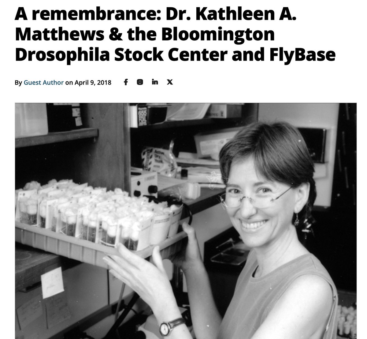 peiferlabunc's tweet image. Great choice and long overdue!  Thanks to all who work @flystocks  and remembering Kathy Matthews for her leadership