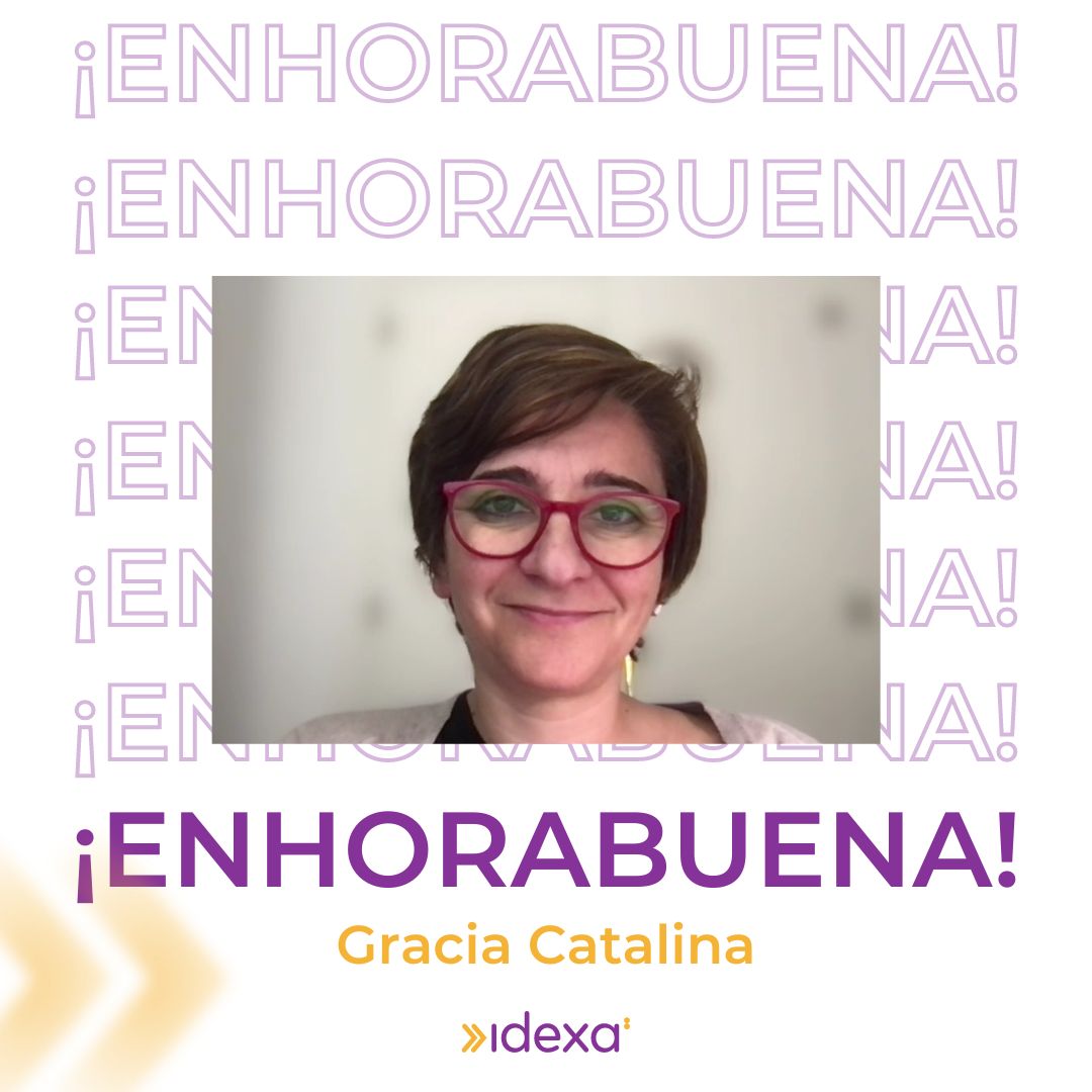 Hacemos mención especial a nuestra alumna Gracia Catalina, ganadora del acceso gratuito al examen de certificación por su excepcional desempeño ¡Enhorabuena 🥳!